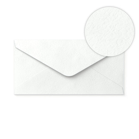 DL White Hammer Gummed V-Flap Envelope (110 x 220mm)
