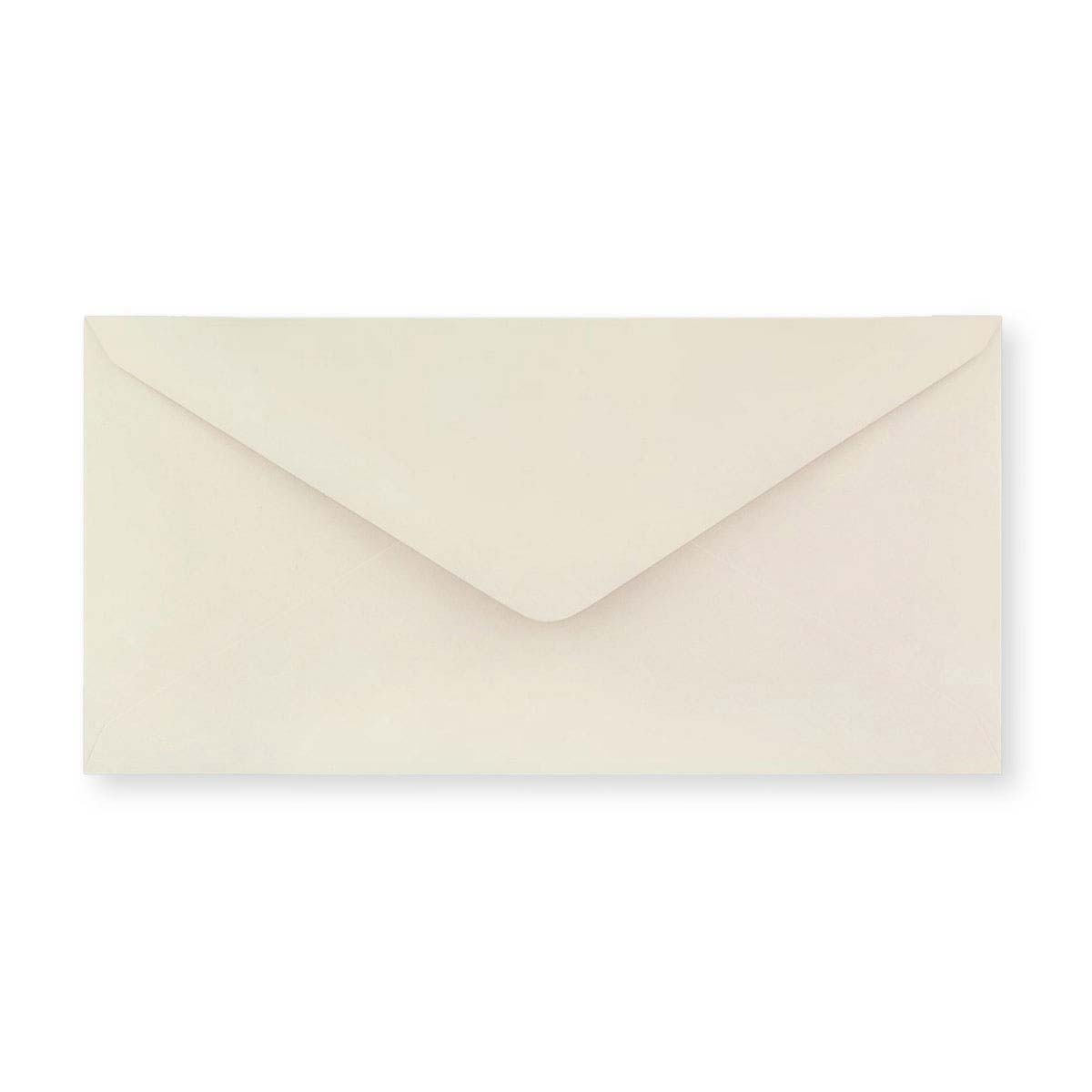 DL Ivory Wove Gummed V-Flap Envelope (110 x 220mm)