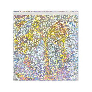 Holographic Finish Foil Bags Silver Holographic 220 x 220 mm