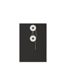 Coloured envelopes with string and washer closure Black + White 162 x 114 mm (C6)